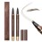 2 Pack Eyebrow Pen, Waterproof Microblading Eyebrow Pencil, 4 Tip Precise Eye Brow Makeup Pen for Women to Effortlessly Create Hair Like Natural Brows, Non Dry Out and Last All Day (Medium Brown)