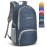 ZOMAKE Lightweight Packable Backpack 30L, Foldable Hiking Backpacks Water Resistant Compact Folding Daypack for Travel(Plaid Royal Blue)