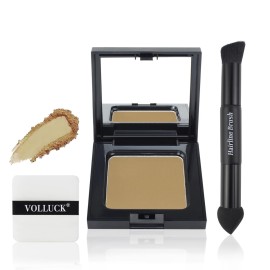 VOLLUCK Root Touch up Powder, Long-lasting Gray Hair Cover up Powder for All Hair Types, Waterproof for Women and Men (Blonde, 0.42 0unce)