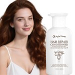 Hair Repair Conditioner for Damaged & Color Treated Hair - Argan Oil, Collagen & Citric Acid - Deep Moisture, Frizz Control, Shine Boost - Sulfate-Free, Paraben-Free, Silicone-Free, 400ml