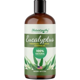 Naturopathy Eucalyptus Essential Oil, Therapeutic Grade, Premium Quality Perfect for Aromatherapy (16 fl oz)