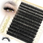 Anime Cluster Eyelash Extensions Manga Lash Clusters 14-20MM Eyelash Clusters Fairy Individual Lashes Clusters 100D Volume Eyelashes Clusters 240PCS DIY Lash Extension at Home by calphdiar