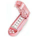 ONE PIX Pill Cutter Splitter for Small and Tiny Pills, Professional Adjustable Pill Cutter with Hidden Stainless Steel Blade, Safely Cuts Multiple Pills at Once, Pink