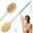 Shower Brush for Massage Dry Brushing: Back Scrubber for Shower with 18.1 in Anti Slip Long Handle - Bath Body Brush for Lymphatic Drainage, Exfoliator Improving Skin Health for Women Men Elderly Blue