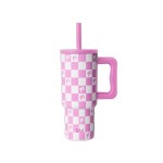 Simple Modern Barbie Kids 24 oz Tumbler with Handle and Silicone Straw Lid | Spill Proof Leak Resistant | Reusable Stainless Steel Bottle | Gift Kids Boys Girls | Trek Collection | Barbie Checkmate