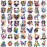 Hotoyannia 160 PCS 30 Sheets Watercolor Animals Temporary Tattoos for kids - Individually Cute Animals Temporary Tattoos Stickers for Girls Boy Body Arm Shoulder Birthday Party Supplies Gifts for Kids