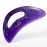 Scienlodic Gua Sha Massage Tool with Handle (Resin) Larger Guasha Body Scraping Tool for Back Legs Neck Massage, Lymphatic Drainage, Cellulite Remove - Large Dark Purple