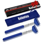 Kuvvfe 2 Pack Portable Extendable Back Scratcher, Stainless Steel Telescoping Back Scratcher with Beautiful Present Packaging(Blue)