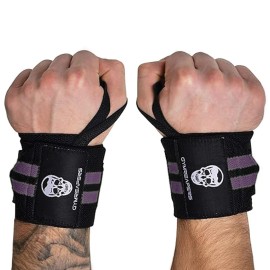Gymreapers Weightlifting Wrist Wraps (IPF Approved) 18 Professional Quality Wrist Support with Heavy Duty Thumb Loop - Best Wrap for Powerlifting Competition, Strength Training, Bodybuilding (Lilac, 18)