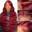 ULRICA Burgundy Wig Human Hair 99j Burgundy Lace Front Wigs Human Hair Pre Plucked 13x6 HD Transparent Lace Frontal Body Wave Wigs for Black Women 26 Inch 250 Density Natural Hairline