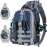 Ghosthorn Fishing Backpack Tackle Sling Bag-Backpack with Rod Holder- Lightweight Tackle Box Fly Fishing Gifts for Men Women (L.Large Blue)