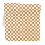Ava + Oliver Vegan Leather Baby Changing Mat (16 X 30 in) - Multipurpose Wipeable and Portable Diaper Changing Pad - Foldable for Travel (Mocha Checker)