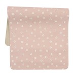 Ava + Oliver Vegan Leather Baby Changing Mat (16 X 30 in) - Multipurpose Wipeable and Portable Diaper Changing Pad - Foldable for Travel (Pink Daisies)