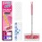 Swiffer Sweep and Mop Deluxe, Limited Edition Pink Wicked: for Good, 2-in-1 Floor Mopping and Sweeping Kit, 1 Sweeper Device, 5 Heavy Duty Dry Sweeping Cloths, 3 Heavy Duty Wet Mopping Cloths