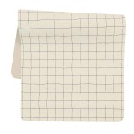 Ava + Oliver Vegan Leather Baby Changing Mat (16 X 30 in) - Multipurpose Wipeable and Portable Diaper Changing Pad - Foldable for Travel (Blue Check)