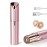 Facial Hair Remover for Women- as Seen on TV Painless Face Shaver -Mini Hair Remover, Electric Razor Shaver Portable Bikini Epilator for Lips, Chin, Armpit, Peach Fuzz,Neck, Cheek(Rose Gold)