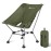 MOON LENCE Camping Chair Plus, Upgraded Comfort & Size, Still Compact and Lightweight, Folding Portable Chair for Backpacking & Hiking, 400Lbs Capacity, Gen 3 Plus (Green with Groundgrip Feet (Plus))