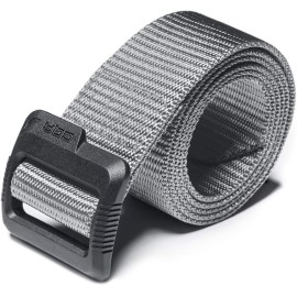 CQR Tactical Belt, Military Style Heavy Duty Belt, Webbing EDC Quick-Release Buckle, Dura Nylon Grey, XX-Large
