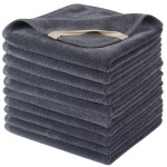 SINLAND Microfiber Facial Cloths Fast Drying Washcloth 12inch x 12inch Absorbent Face Wash Cloth Soft Makeup Remover Cloths