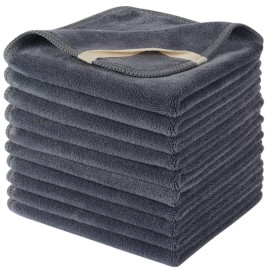 SINLAND Microfiber Facial Cloths Fast Drying Washcloth 12inch x 12inch Absorbent Face Wash Cloth Soft Makeup Remover Cloths