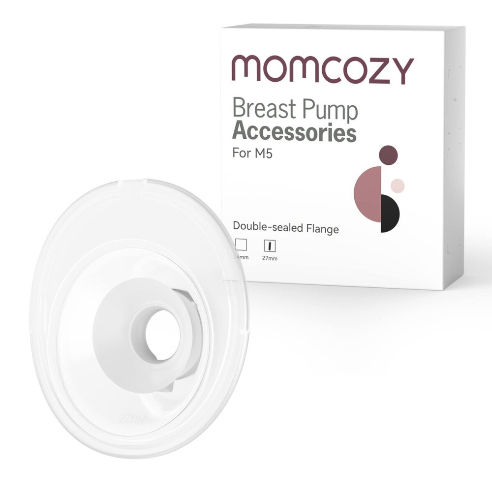 Momcozy Double-Sealed Flange 27mm Compatible with Momcozy M5 Breast Pump. Double-Sealed Replacement Parts, 1PC (27mm)