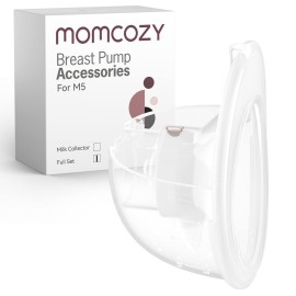 Momcozy Full Set Collector Cup Only Compatible with Momcozy M5 NOT for Others, with Double-Sealed 24mm Flanges