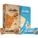 NuGo Protein Bar, NEW! Dulce De Leche 15 bars & Vanilla 15 bars, 11-15g Protein, Gluten Free, 30 Count