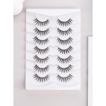 Manga Lashes Anime Eyelashes 10MM Wispy Lashes C Curl False Eyelashes Asian Korean Lash Strips Thin Band Fake Eyelash 7 Pair Siligli