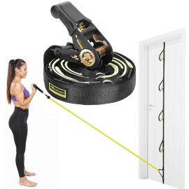 Door Anchor for Resistance Bands 5 Anchor Points, Heavy Duty Padded Door Anchor Door Hook, Must-Have Workout Exercise Bands Compatible for Loop Bands, Resistance Tube