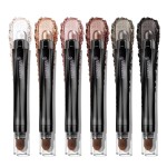 LUXAZA PRO Brown Eyeshadow Stick Makeup Set 6PCS, Neutral Shimmer And Matte Cream Eye Shadow Palette, Metallic Bronze Smoky Eyeliner Brightener Crayon Pencil Kit, Ideal Gift for Women -Dusk Bloom