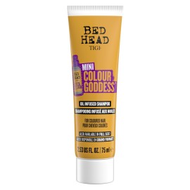 Bed Head by TIGI Colour Godess Shampoo Travel Mini - Oil Infused Shampoo for Color Treated Hair, 2.53 fl oz