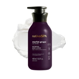 Nativa SPA by O Boticrio Merlot Grape Body Lotion, Deep Hydration with Quinoa & Grape Seed Oil for Silky, Firm Skin 13.5 Ounce (400ml)