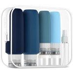 Mrsdry 16 Pack Travel Bottles for Toiletries, Large 6oz Silicone Travel Containers jar for Toiletries, Leak Proof Refillable Liquid Shampoo And Conditioner Travel Essentials toiletry Bottles