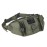 ArcEnCiel Tactical Fanny Pack for Men Women Waist Bag Hip Belt Outdoor Hiking Fishing Bumbag with PatchGrey&Green
