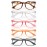 CHEERS DEVICES Reading Glasses for Women Men, Eyeglasses, Blue Light Readers for Men Women, Computer Eye Glasses, Cheaters - 5 Pair (2.0)