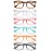 CHEERS DEVICES Reading Glasses for Women Men, Eyeglasses, Blue Light Readers for Men Women, Computer Eye Glasses, Cheaters - 6 Pair (2.0)