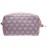 PAZIMIIK Checkered Makeup Bag for Purse Portable Zipper Make Up Pouch Small Cosmetic Case for Travel Red Blue