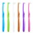 Fregum 2 in 1 End Tuft Toothbrush with Interdental Brush for Orthodontic, Braces, Implants, Retainers, Back Teeth, and Wisdom Teeth, Soft Bristles, 6 Pcs