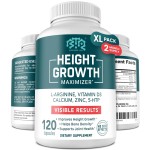 BIOTEQUELAB Height Growth Maximizer, Calcium, Vitamin D3 and Zinc Blend Pills, Bone Growth Supplement for Kids and Teens, Bone Strength, Density Support, GMO-Free, Gluten-Free, Made in USA, 120 Caps
