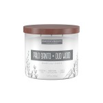 Candle-lite Essential Elements Scented Candles, Palo Santo & Oud Wood, 14.75 oz Jar, Proudly Poured in the USA, Aromatherapy, 3-Wick with 45 Hours of BurnTime, Perfect for Creating a Relaxing Ambiance