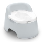 Ingenuity Full Comfort Toddler Potty Training Toilet, High Back & Seat Handles for Support, Removable Bowl, Non-Skid Bottom, 18 Months+