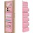SpaceHacks 6-Tier Over The Door Organizer Hanging Storage Organizers with Clear Window 40lb Large Capacity Room Organizer for Pantry Bathroom Nursery Closet(Pink)