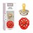 BIBS Boheme Pacifier 2-Pack. BPA Free, Round Nipple. Natural Rubber Latex, Made in Denmark, Size 2 (6-18 Months) - Vanilla/Candy Apple