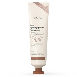 Boka Fluoride Free Toothpaste, Nano Hydroxyapatite Toothpaste, Appropriate for Sensitive Teeth - for Adult, Kids Oral Care - Vanilla Cardamom Flavor, 4 Fl Oz 1Pk US Manufactured
