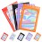 Funfery 50 pcs Assorted Color Smell Proof Mylar Holographic Packaging Bags,Clear Resealable Odor Proof Bag Foil Pouch Zipper Bag for Food Storage,Gloss,Jewelry Packing for Small Business(4x6In)