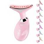 Facial Massager, Portable Face Neck Massager Wand for Skin Care(Light Pink)