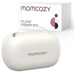 Momcozy Breast Pump Storage Bag, Hard Shell Case with Removable Tray, Watertight Breast Pump Storage Bag for Pumping Bag, Diaper Bag, or HandbagHolds 2 Pumps