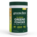 Greens First Original Greens Powder - 49 Superfoods - Organic Fruits & Veggies - Prebiotics, Probiotics & Digestive Enzymes - Antioxidant Smoothie - Dairy Free/Vegan/Non-GMO (Citrus, 30 Servings)