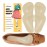ZUCNANA Arch Support Inserts for Women Flat Feet (2 Pairs Beige), Soft Gel Arch Support Insoles for Plantar Fasciitis, Reusable Arch Pads for Foot Pain Relief, One Size Fits Any