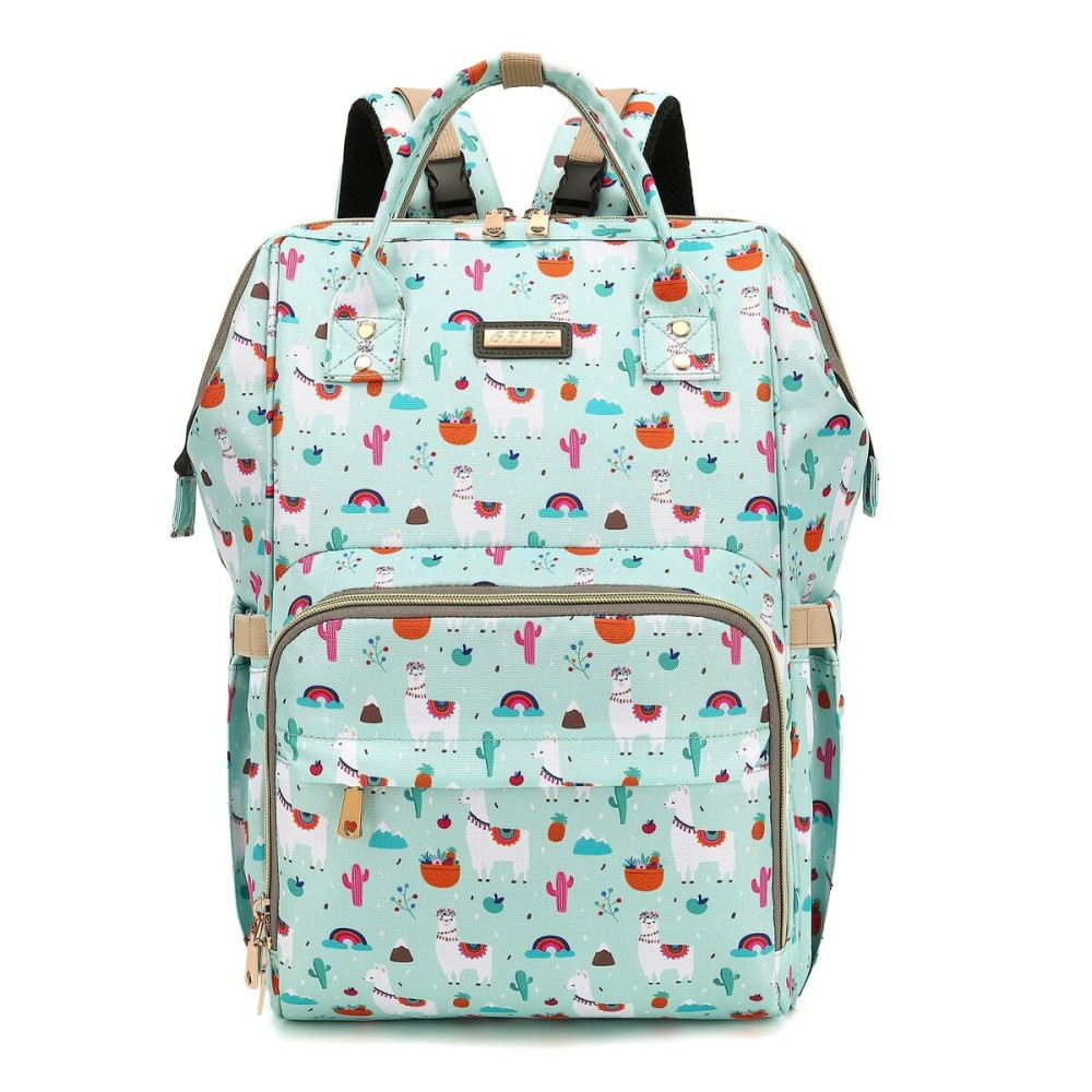 GAIVP Diaper Bag Backpack, Diaper Bags for Baby Girls Boys, Baby Bags for Moms Dads, Nappy Changing Bag with Insulated Pockets,Multi-functional Waterproof Backpack with Stroller straps-Green